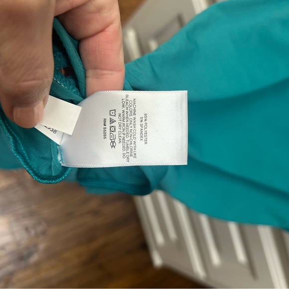 Express Turquoise Body Contour Bodysuit - Picture 4 of 4